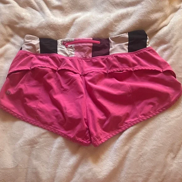 Y2K Lululemon Pink and Black Athletic Shorts - Picture 2 of 2